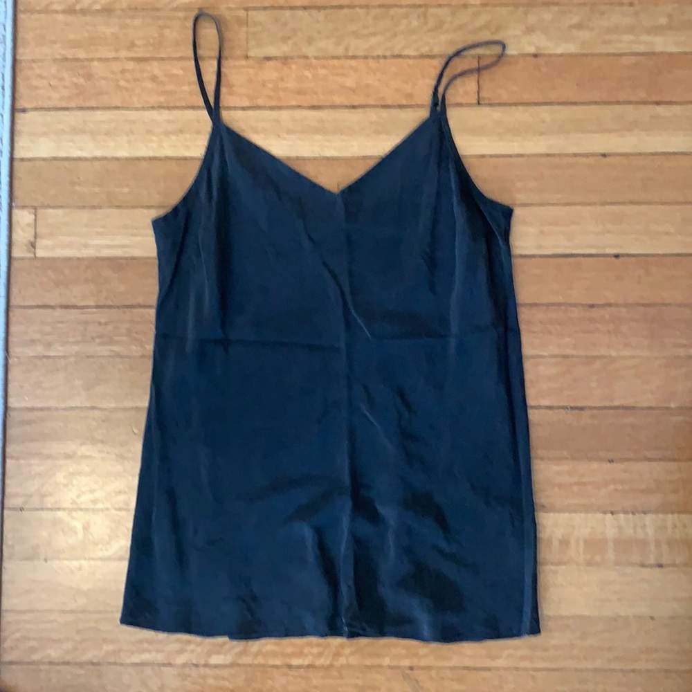 Dark gray silk JCrew camisole